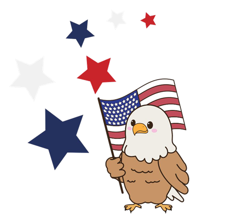 Eagle with flag and stars.png